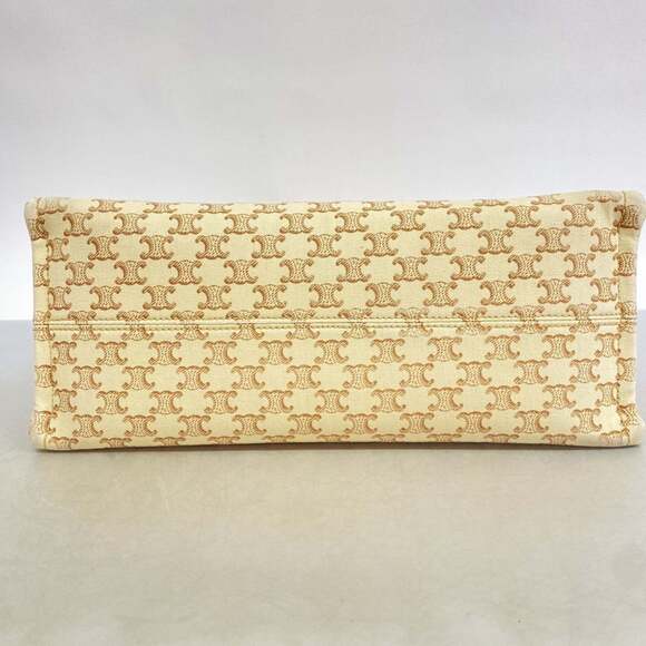 Celine Triomphe Canvas Tote Bag, Beige, Women's - Picture 3 of 12